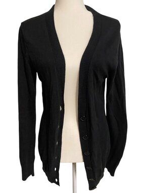Under Armour Performance Wool Blend Button Up Cardigan Black Size Large